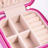 Caixa Organizadora Porta Joias Portátil Pequena Mundo Thata Rosa Pink - 2