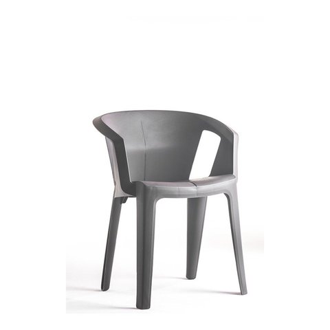 Cadeira para Jardim Una 72,6CMX46CMX42CM Cinza/Mushroom