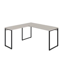 Kit 2 Peças com Mesa para Escritorio em L Industrial 150cm Kuadra e Cadeira de Escritório Diretor Tok - 3
