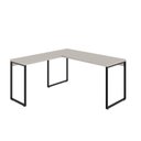 Ver imagem 3 de Conjunto 2 Peças com Mesa para Escritorio em L Industrial 150cm Kuadra e Cadeira de Escritório Diretor Tok Branco