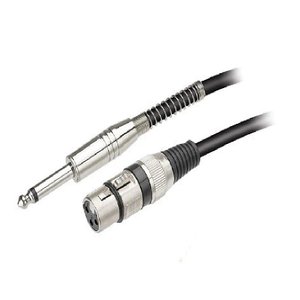 Cabo P10 Mono + Cannon Femea - 3 Metros Nylon