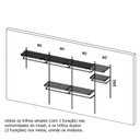 Ver imagem 2 de Roupeiro aramado quarto pequeno closet feminino solteiro 3,40 BR