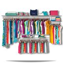 Ver imagem 1 de Roupeiro aramado quarto pequeno closet feminino solteiro 3,40 BR