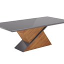 Ver imagem 7 de Conjunto Mesa de Jantar Retangular Eleganza 200x90cm com Vidro e 8 Cadeiras Yescasa Cinza/Mel/Grafite