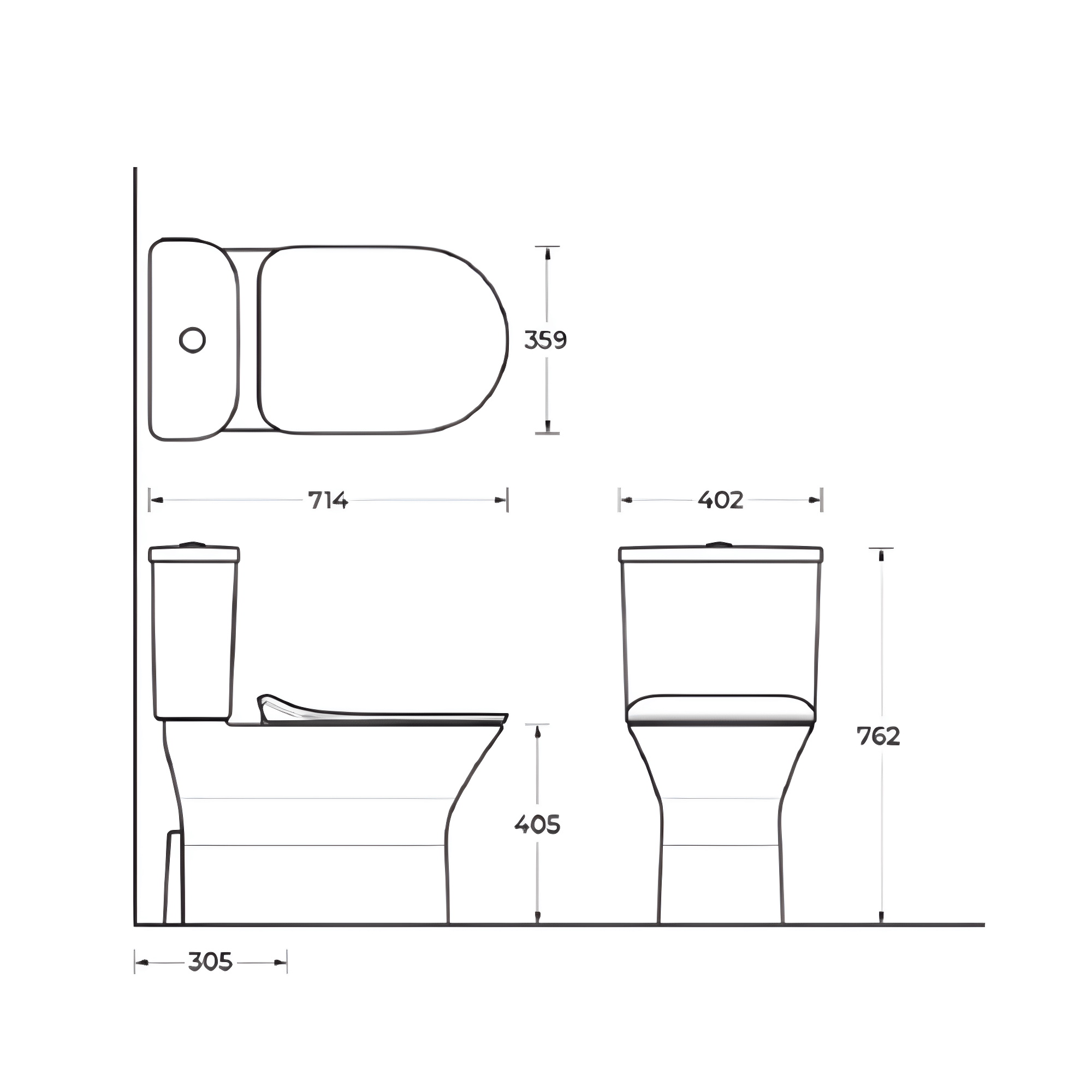 Kit Bacia Vive Kohler com Caixa Acoplada, Assento e Acessórios - 4