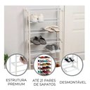 Ver imagem 3 de Sapateira Vertical 21 Pares 7 Prateleira Organizador Sapatos Emcasa Tem