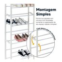 Ver imagem 4 de Sapateira Vertical 21 Pares 7 Prateleira Organizador Sapatos Emcasa Tem