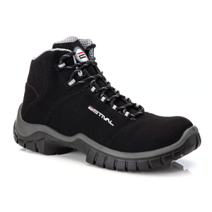 Bota de Segurança em Microfibra Estival - En10073s2 - Bico Composite - Ca 42555:34/unissex/preto