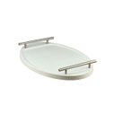 Ver imagem 7 de Bandeja Cantinho Café Decorativa da Manhã Escritório 46x26:branco/aço Escovado