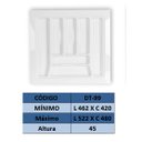 Ver imagem 2 de Organizador de Gavetas e Talher Cinza até 52,2x47,2 Og-99