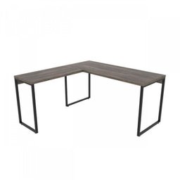 Kit 2 Peças com Mesa Escritório em L Industrial 150cm Kuadra e Cadeira de Escritório Diretor Santiago - 4