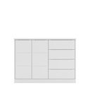 Ver imagem 1 de Cômoda Infantil Jade 130cm 100% Mdf Branco Semi Brilho - Sallar Home