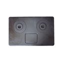 Ver imagem 1 de Chapa Fogão a Lenha 2 Furos com Redução Multiuso 92x59cm