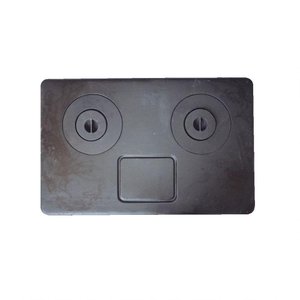 Chapa Fogão a Lenha 2 Furos com Redução Multiuso 92x59cm