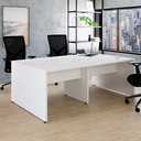 Ver mais imagens de Mesa Auxiliar Lateral para Escrivaninha Plataforma Dupla com Painel Smart 120cm MDF Yescasa Branco