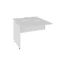 Ver imagem 2 de Mesa Auxiliar Lateral para Escrivaninha Plataforma Dupla com Painel Smart 120cm MDF Yescasa Branco