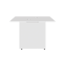 Ver imagem 5 de Mesa Auxiliar Lateral para Escrivaninha Plataforma Dupla com Painel Smart 120cm MDF Yescasa Branco
