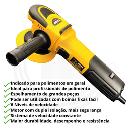 Politriz Angular 5 Polegadas Pav 755 220v 7500w Vonder - 3