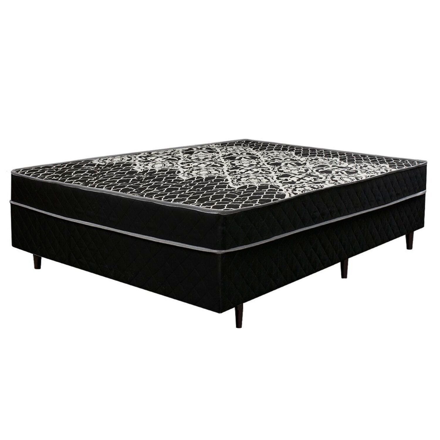 Cama Box Conjugado Casal Espuma D28 138x188x51 Uno Simbal
