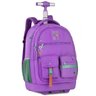 Mochila Escolar de Rodinhas Luluca Clio Style Lu24599 Lilas - 1