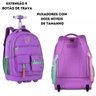 Mochila Escolar de Rodinhas Luluca Clio Style Lu24599 Lilas - 3