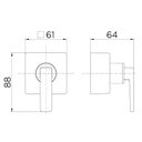 Ver imagem 2 de Acabamento para Registro Docol Stillo 824169 para Base Deca 1-2", 3-4" e 1" Cobre Escovado