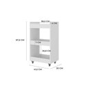 Ver imagem 4 de Carrinho de Chão Gabinete Lume Armário Multiuso Organizador Banheiro com Rodízios Nicho