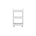 Ver imagem 2 de Carrinho de Chão Gabinete Lume Armário Multiuso Organizador Banheiro com Rodízios Nicho