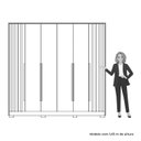 Ver imagem 7 de Guarda Roupa Casal 06 Portas com Espelho Deville Marrom/Cinamomo/Off White