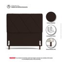 Ver imagem 7 de Cabeceira Cama Box Casal Queen Size Mel 160cm com Frame Sintético Marrom - Desk Design