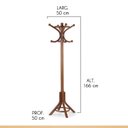 Ver imagem 4 de Cabideiro Roma Madeira Maciça 166cm X 50cm X 50cm