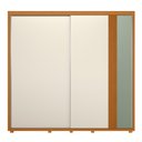 Ver imagem 7 de Guarda Roupa Casal 02 Portas Deslizantes Acácia