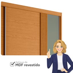 Guarda Roupa Casal 02 Portas Deslizantes Acácia - 13