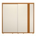 Ver imagem 2 de Guarda Roupa Casal 02 Portas Deslizantes Acácia