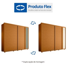 Guarda Roupa Casal 02 Portas Deslizantes Acácia - 15