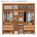 Ver mais imagens de Guarda Roupa Casal 02 Portas Deslizantes Acácia