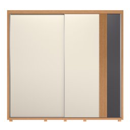 Guarda Roupa Casal 02 Portas Deslizantes Acácia - 11