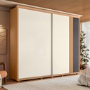 Ver imagem 4 de Guarda Roupa Casal 02 Portas Deslizantes Acácia