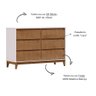 Cômoda 6 Gavetas MDF e Madeira Maciça Linha Prata  - 4