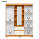 Ver imagem 6 de Guarda Roupa Capelinha Casal 04 Portas Olímpia