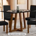 Ver imagem 2 de Mesa de Jantar Livia Largha com Vidro – Madeira/mdf, Âmbar/preto – Sonetto