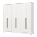 Ver imagem 3 de Guarda Roupa Casal Americano 6 Portas com Amortecimento 6 Gavetas com Usinagem