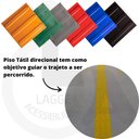 Ver imagem 5 de Kit 16 Pçs Piso Tátil Pvc 25x25 Direcional Preto