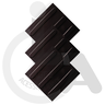 Kit 16 Pçs Piso Tátil Pvc 25x25 Direcional Preto - 2