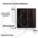 Ver imagem 3 de Kit 16 Pçs Piso Tátil Pvc 25x25 Direcional Preto