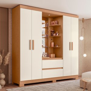 Guarda Roupa Capelinha Casal 04 Portas Olímpia