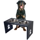 Ver imagem 2 de Comedouro Elevado Duplo Cão Porte G Preto