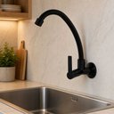 Ver imagem 3 de Torneira Cozinha Parede ABS Bica Alta 2060 B-75 Black - Higo