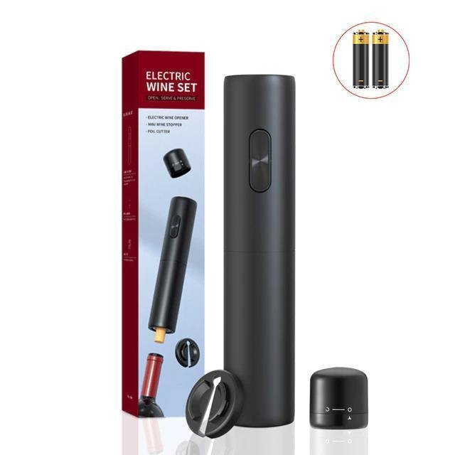 Abridor de Vinho Automático Saca Rolhas Elétrico a Pilha - 1