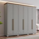 Ver imagem 1 de Guarda Roupa Casal Americano 6 Portas com Amortecimento 6 Gavetas com Usinagem